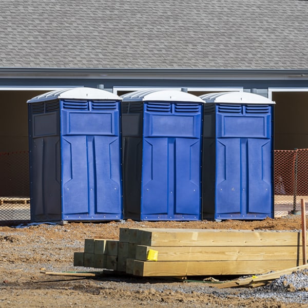 what is the cost difference between standard and deluxe porta potty rentals in McGraw